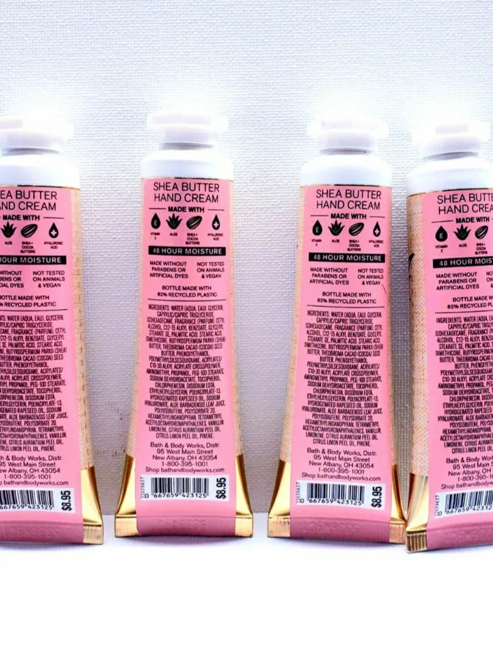 Bath & Body Works Costa Rica PINK PINEAPPLE SUNRISE Hand Cream, 1 fl oz (4 pcs)